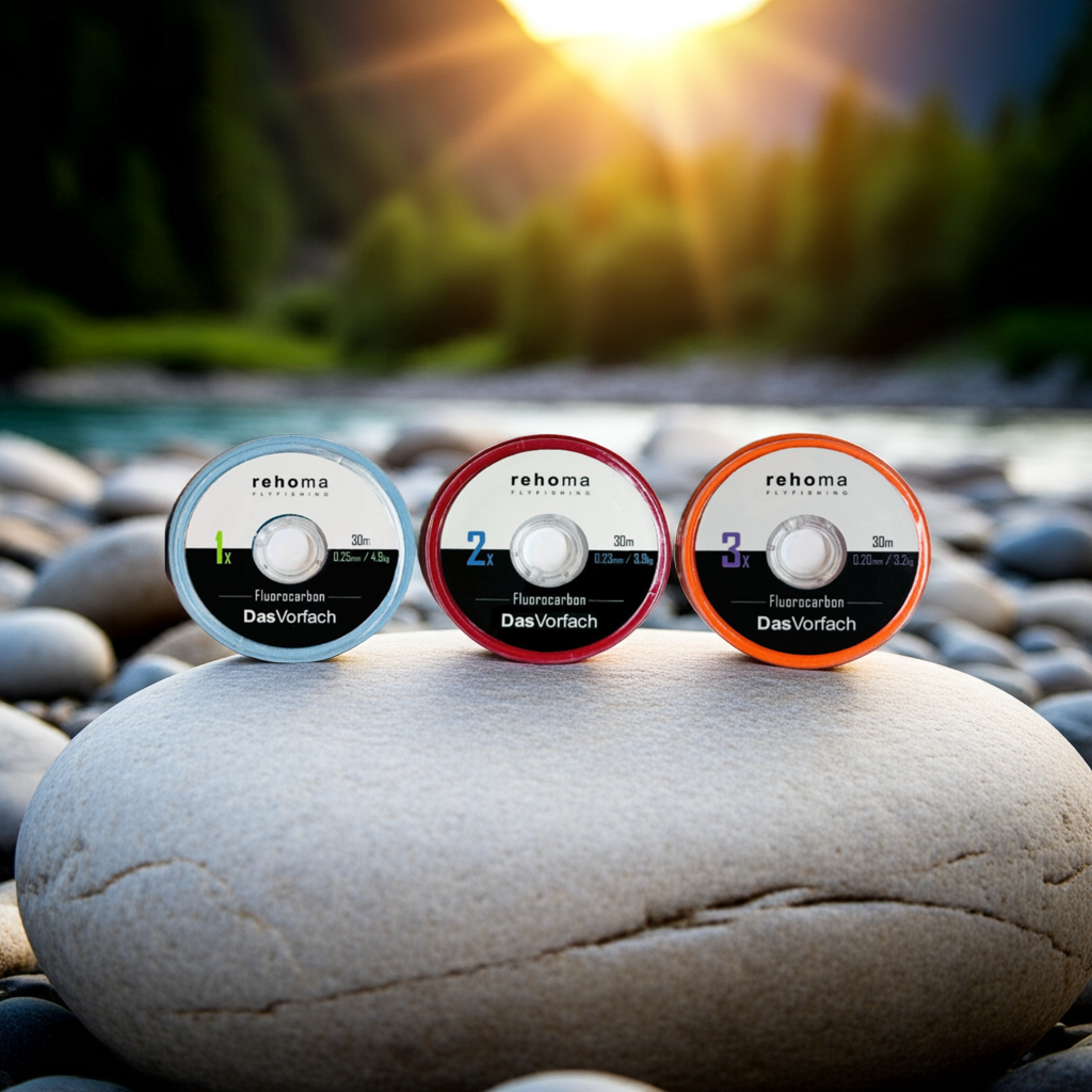 3er Set Fluorocarbon für Nymphen- und Streamerfischer