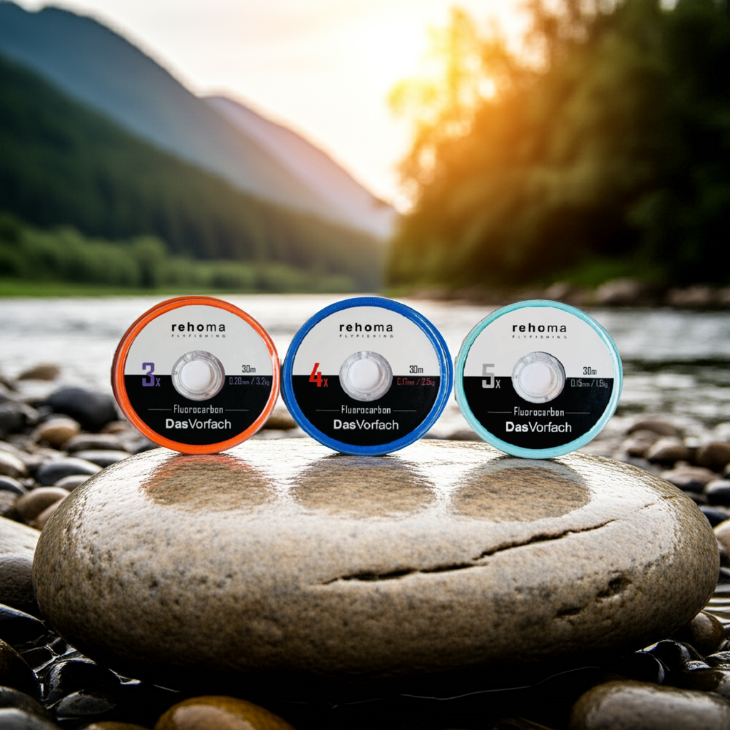 3er Set Fluorocarbon für Nymphen- und Streamerfischer