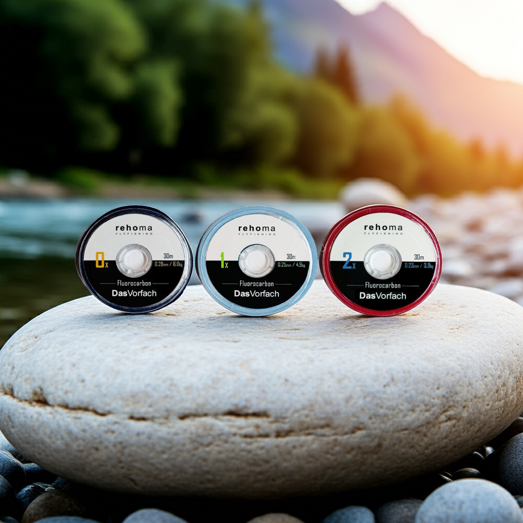 3er Set Fluorocarbon für Nymphen- und Streamerfischer
