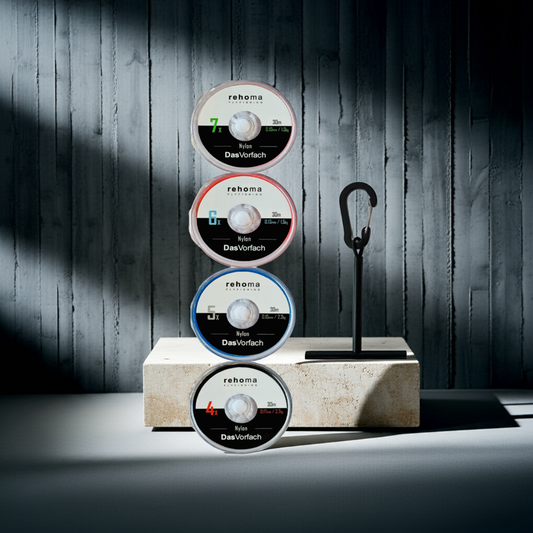 4er Set Nylon + Vorfachspulenhalter