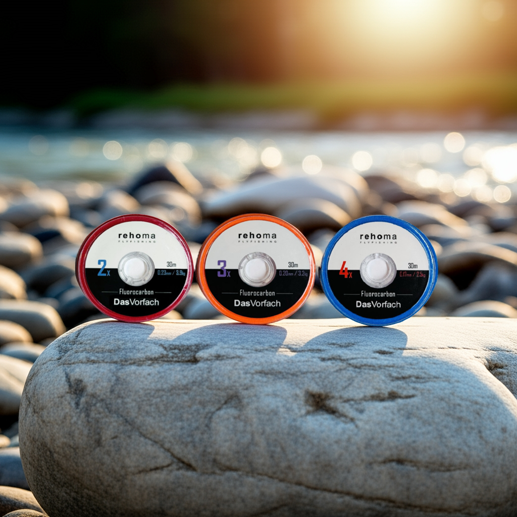 3er Set Fluorocarbon für Nymphen- und Streamerfischer