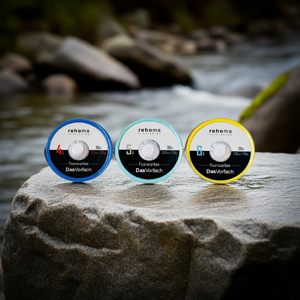 3er Set Fluorocarbon für Nymphen- und Streamerfischer