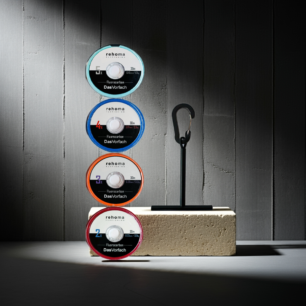4er Set Fluorocarbon + Spulenhalter