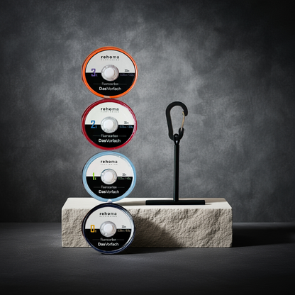 4er Set Fluorocarbon + Spulenhalter